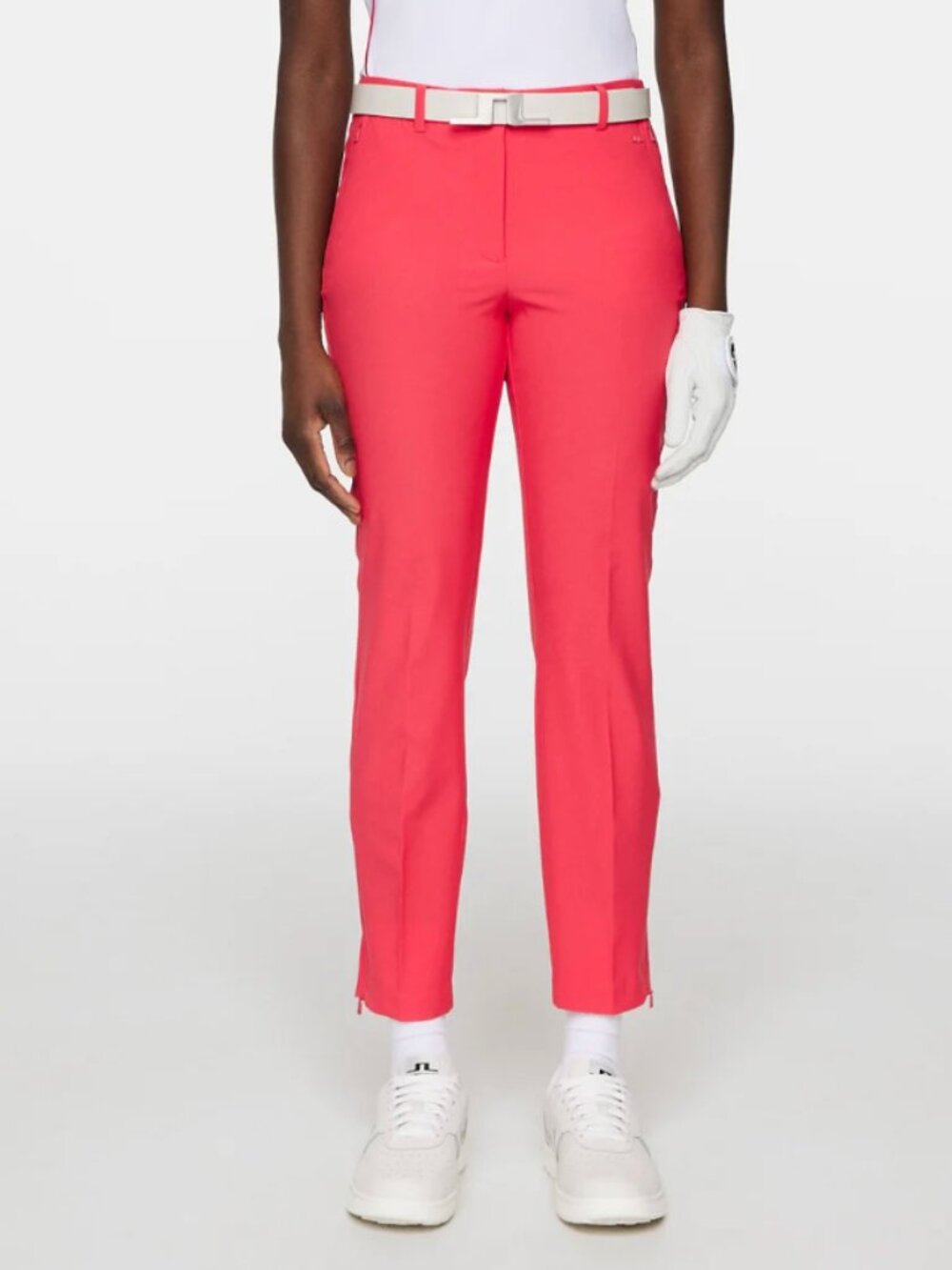 J.Lindeberg Pia Golf Pant Hot Pink/Red (Azalea) Slim Stretch Womens Size 27